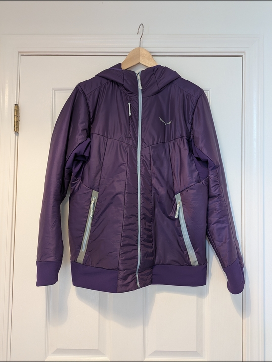 Salewa Jackets & Blazers - Women's Purple TirolWool Insulated Hoodie